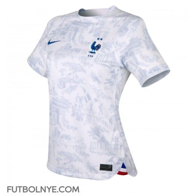 Camiseta Francia Matteo Guendouzi #6 Visitante Equipación para mujer Mundial 2022 manga corta